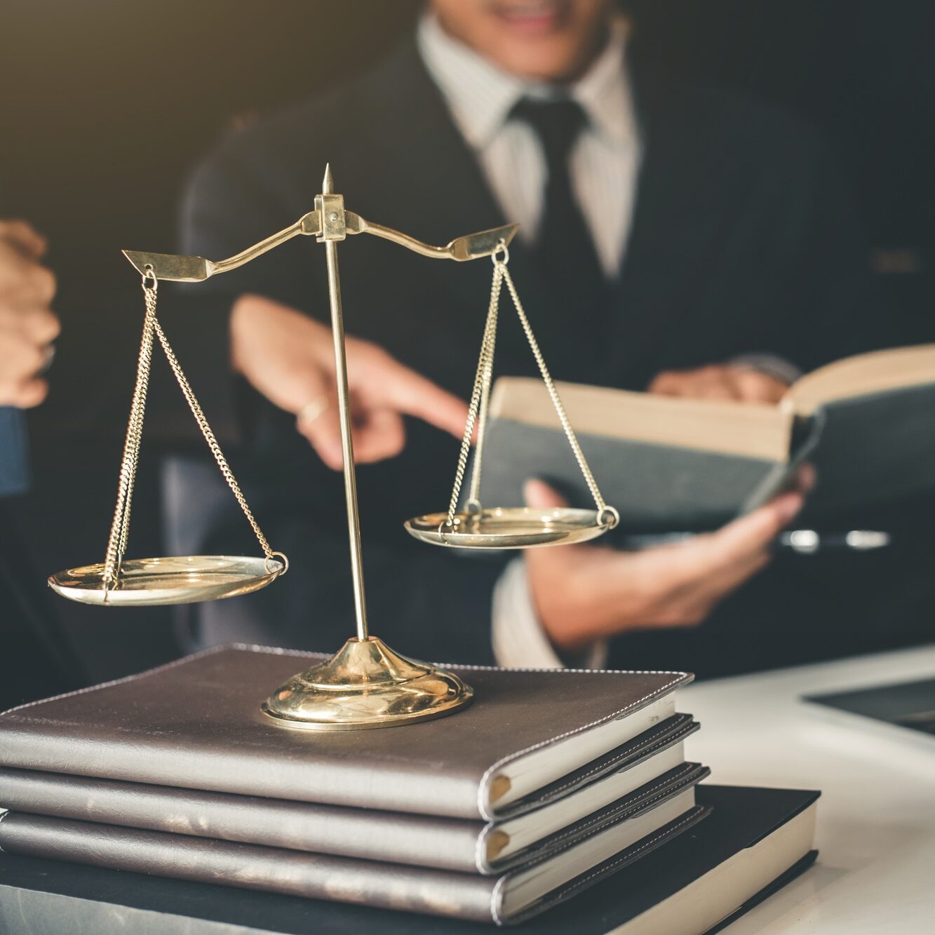 Business lawyer team. Working together of lawyer in the meeting.