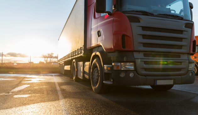 close up of truck on parking