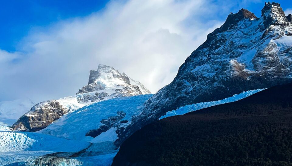 Paisaje escénico en el Parque Nacional y Reserva Los Glaciares en la provincia de Santa Cruz, Argentina